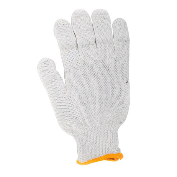 COTTON NIB GLOVES MED YELLOW