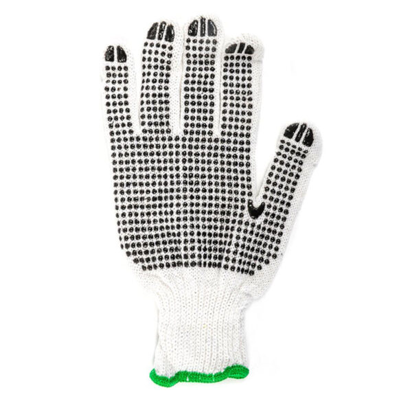 COTTON NIB GLOVE LARGE  GREEN