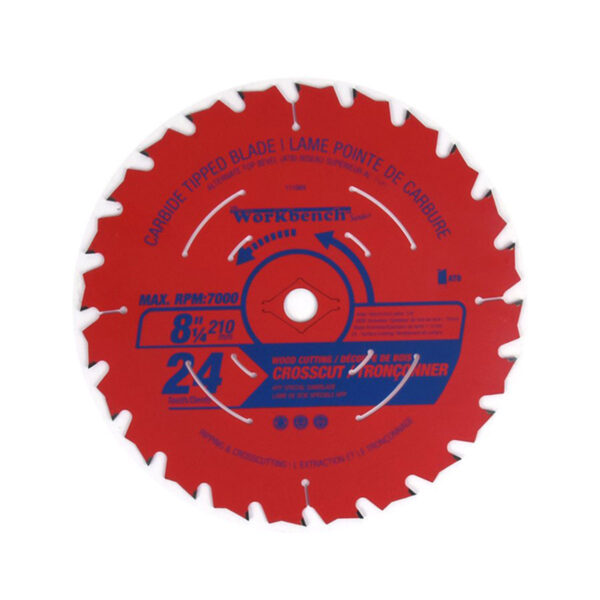 8 1/4" ATB CROSS CUT CIRCULAR SAW BLADE 24 TOOTH