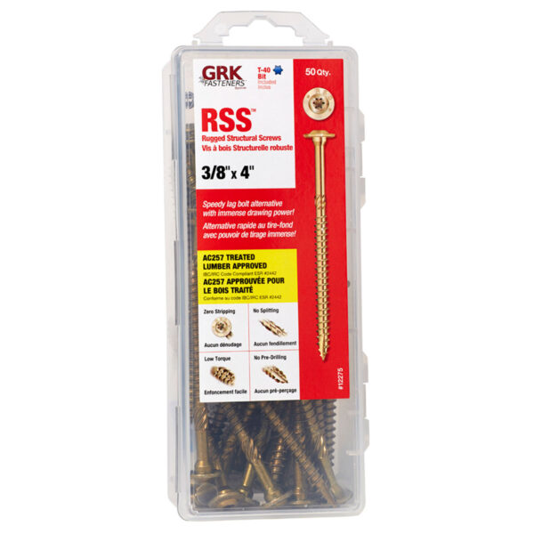 3/8 X 4" RSS GRK SCREW 50 PCS / PKG