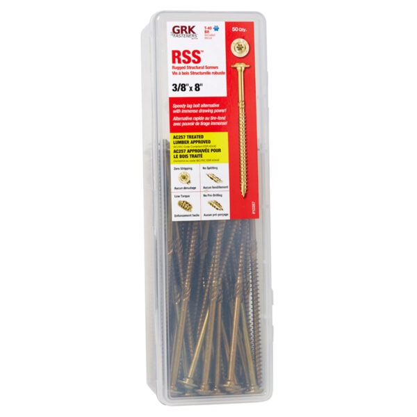 3/8 X 8" RSS GRK SCREW 50 PCS / BOX