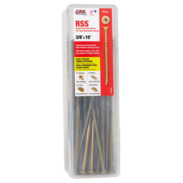 3/8 X 10" RSS GRK SCREW 50 PCS / PKG