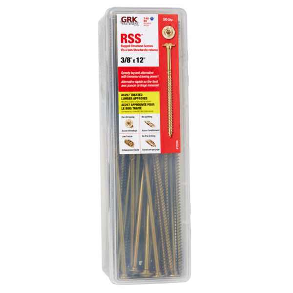 3/8 X 12" RSS GRK SCREW 50 PCS / BOX