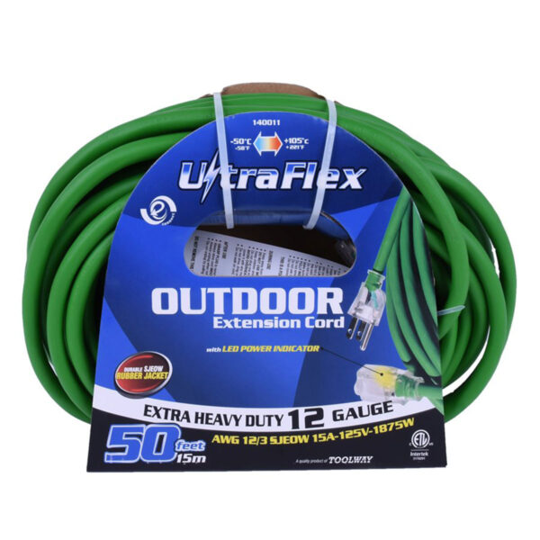 12/3 X 50' SINGLE TAP EXTENSION CORD