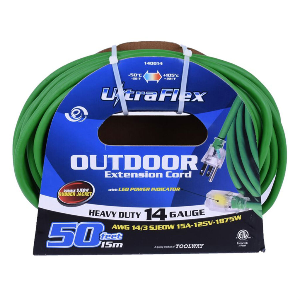14/3 X 50' Rubber Jacket Extension Cord