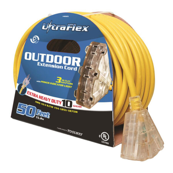 10/3 X 50' TRI TAP EXTENSION CORD