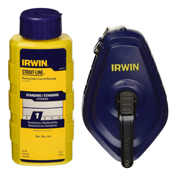 IRWIN SPEEDLINE CHALK REEL AND 4 OZ BLUE CHALK