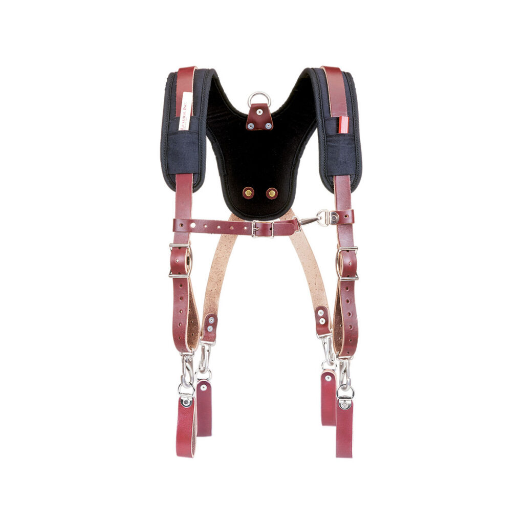 Kuny's Fully Adjustable Padded Yoke Leather Suspenders