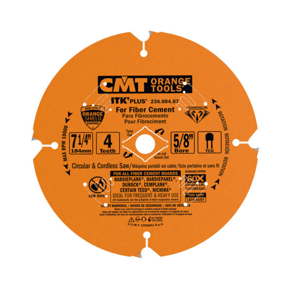 CMT ITK-plus 6-1/2" X 4-tooth Fiber Circular Saw Blade