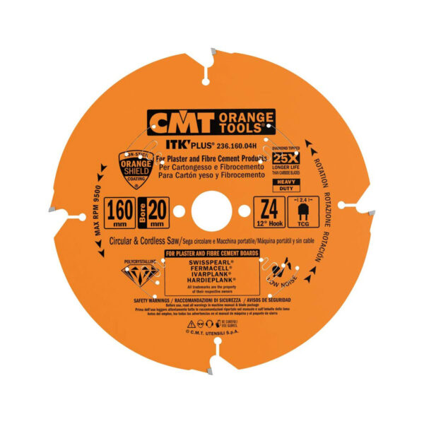 CMT 20mm Bore Cement Board Blade