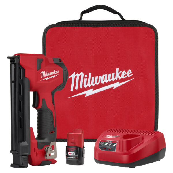 MILWAUKEE M12 CABLE STAPLER KIT W/ 2AH BATTERY