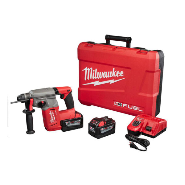 MILWAUKEE M18 FUEL 1" SDS + HD KIT W/ 2 9AH BATT