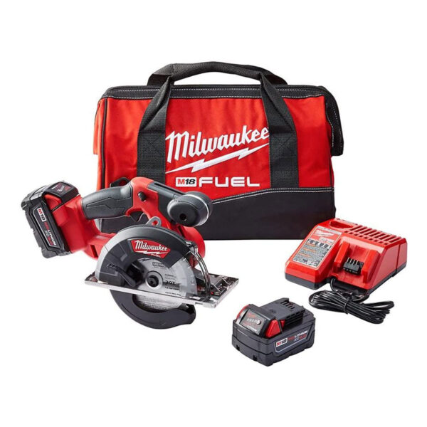 MILWAUKEE M18 FUEL 5 3/8" METAL CIRCULAR SAW KIT W/ 2 X 5AH BATTERIES