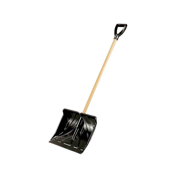 SHOVEL SNOW 18IN POLY BLADE WOOD POLY D-HDL