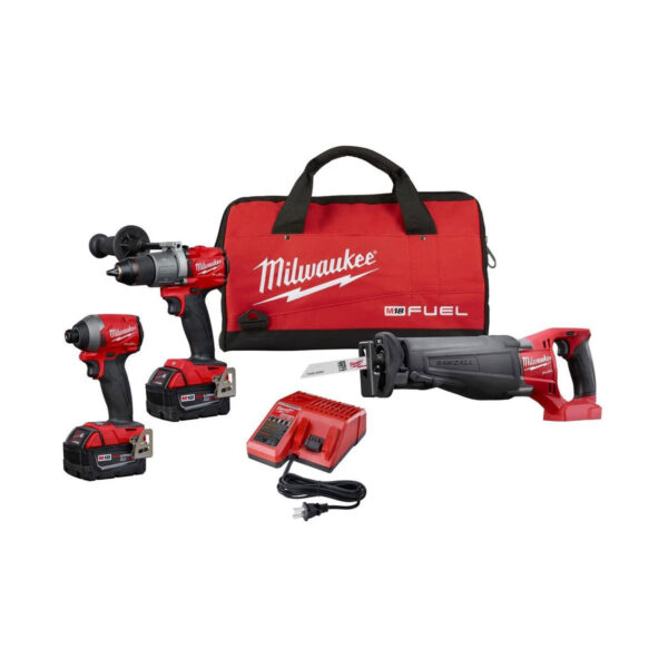 MILWAUKEE M18 FUEL HAMMER DRILL / IMPACT / SAWZALL COMBO KIT