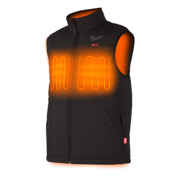 MILWAUKEE M12 HEATED BLACK AXIS VEST (BARE TOOL) - L