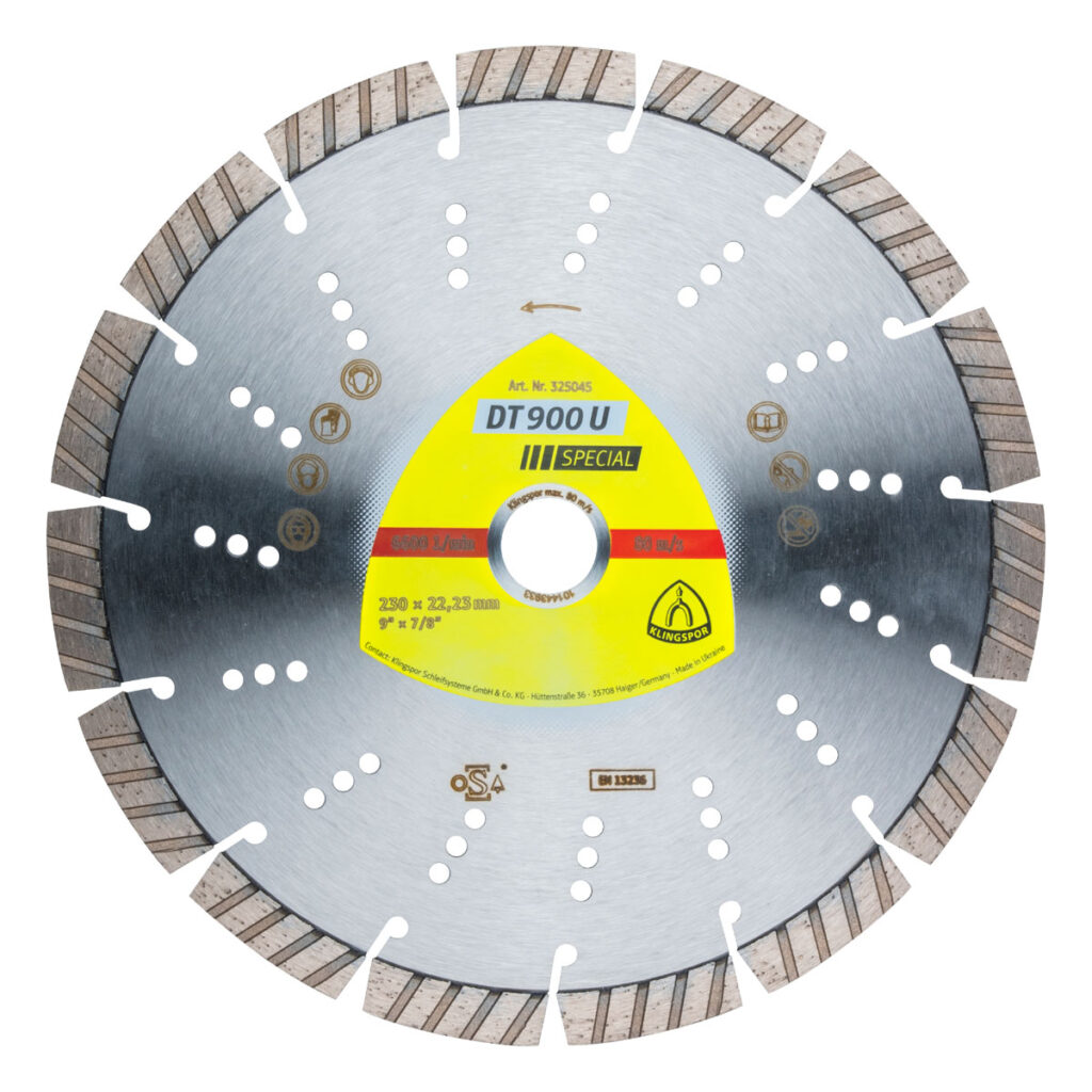 Diamond cutting blades for angle grinders DT 900 U Special 4-1/2" x 7/8"