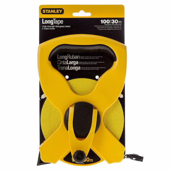 Stanley 30m/100' X 1/2" Fiberglass Long Tape