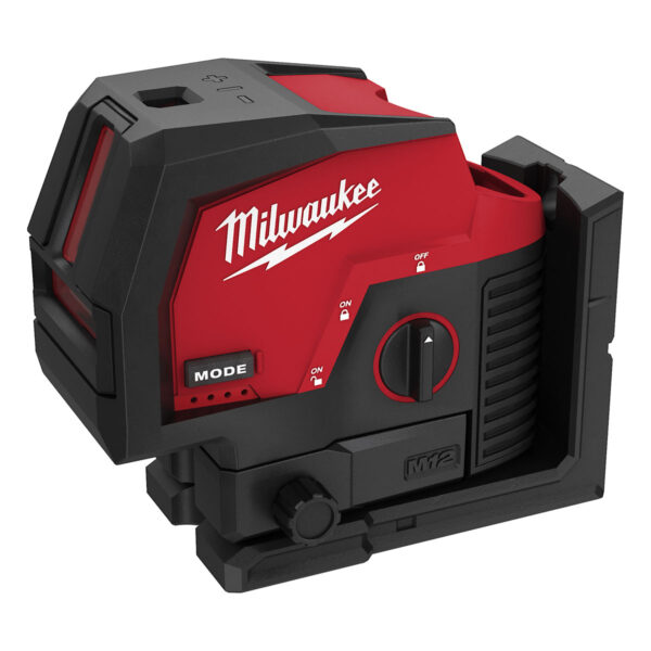 MILWAUKEE M12™ GREEN CROSS LINE AND PLUMB POINTS LASER