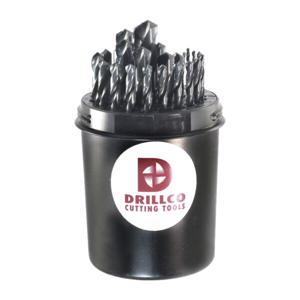 29 PIECE HEAVY DUTY JOBBER DRILL SET HIGH SPEED STEEL 1/16 TO 1/2"