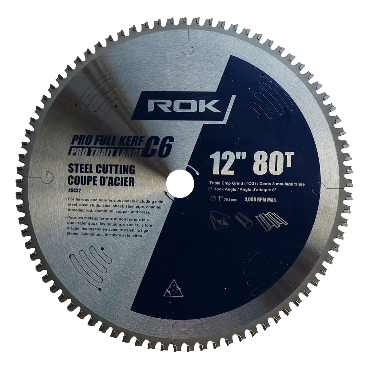 Rod shop cutting blade