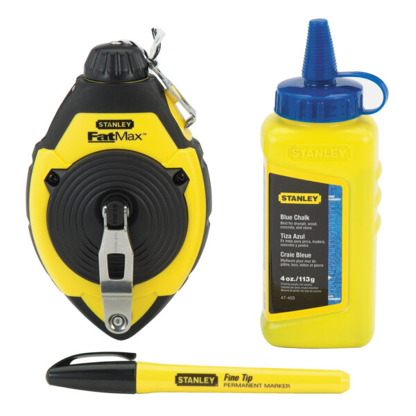 Stanley Fatmax Xtreme 47-681l Chalk Line Reel & Chalk Set