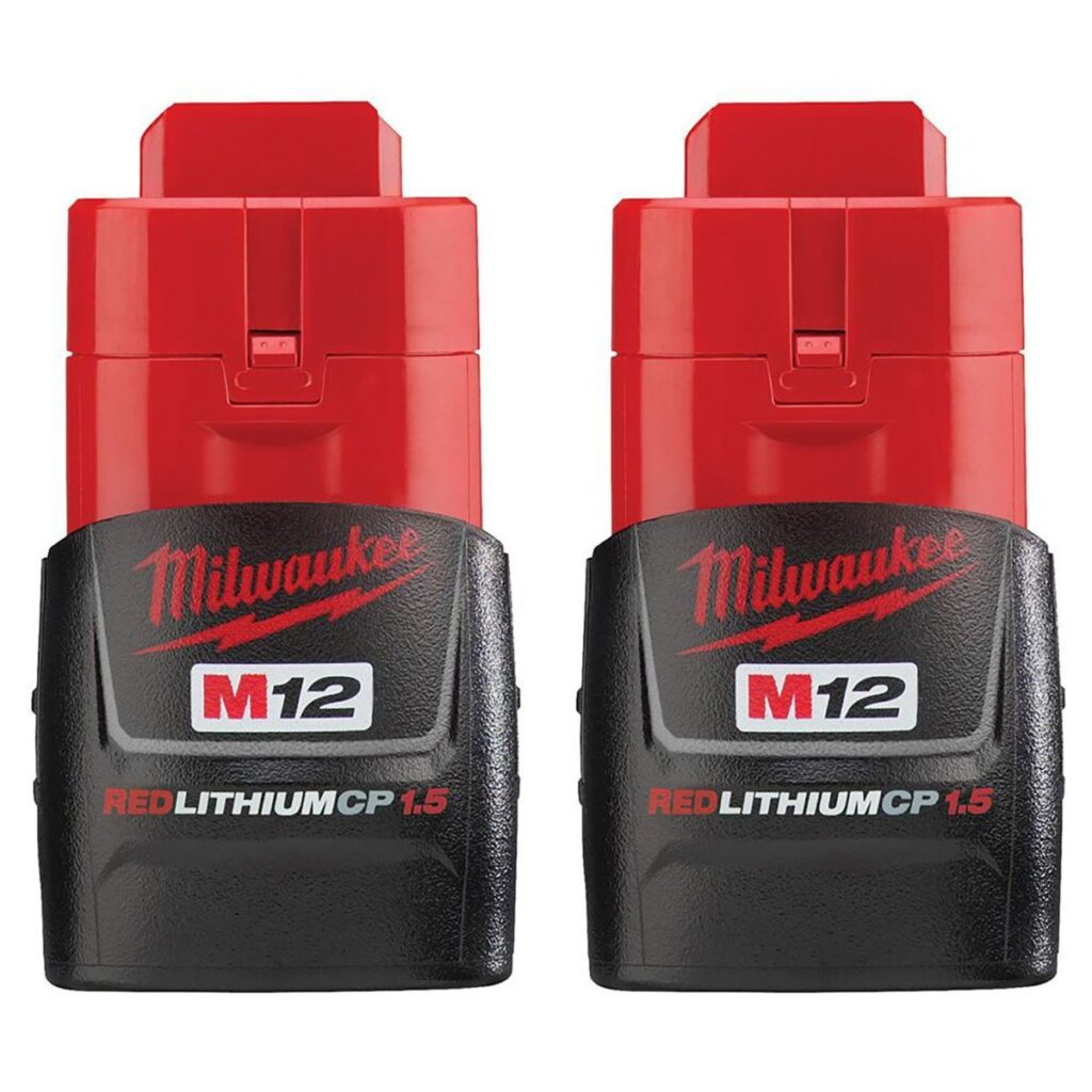 Milwaukee M12 2 Pack 1.5AH Batteries