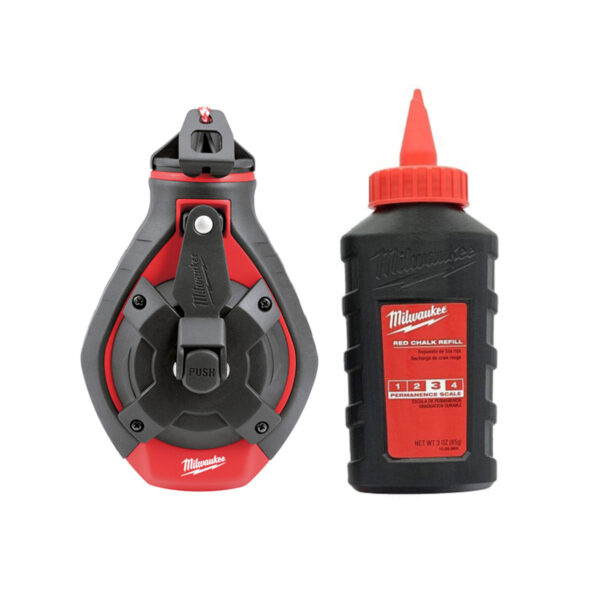 MILWAUKEE 100' BOLD LINE CHALK REEL W/ RED CHALK