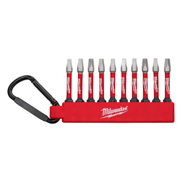 MILWAUKEE CARABINER SHOCKWAVE SQ 2 10 PC SET