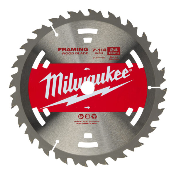 MILWAUKEE FRAMING BLADE 7 1/4 24T