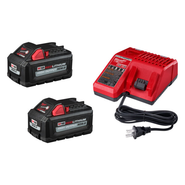 STARTER KIT M18 HIGH OUTPUT XC6.0 BATTERY 2PK & CHARGER