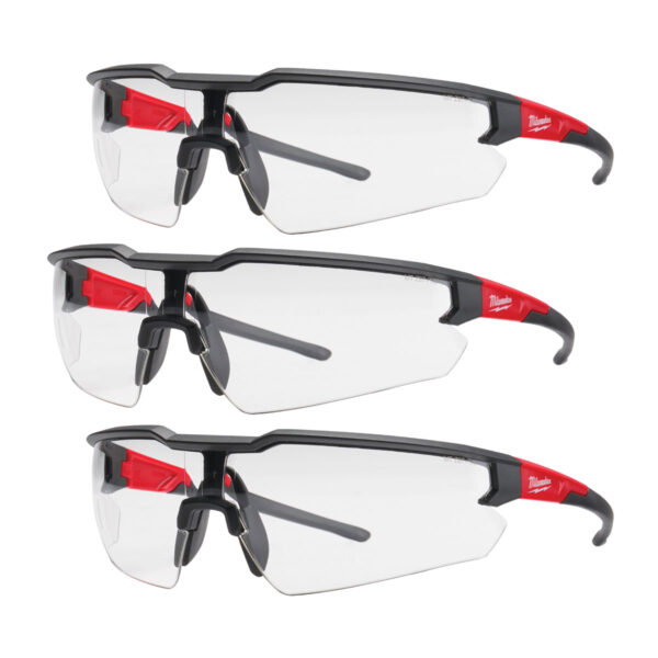 SAFETY GLASSES, CLEAR, 3PK