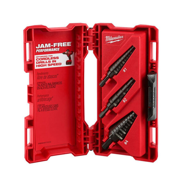 MILWAUKEE 3PC STEP BIT KIT