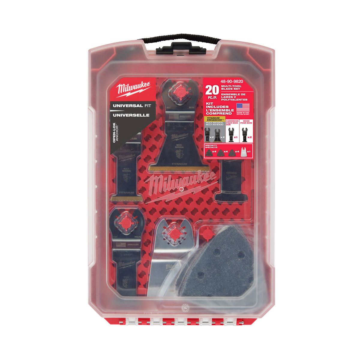 Multi tool clearance blade storage