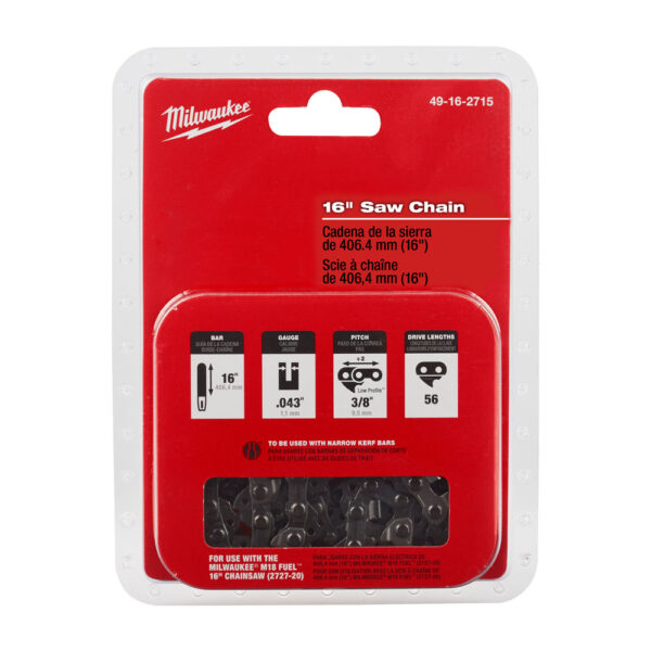 MILWAUKEE 16" CHAINSAW CHAIN