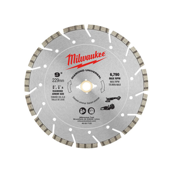MILWAUKEE 9" DIAMOND UNIVERSAL BLADE