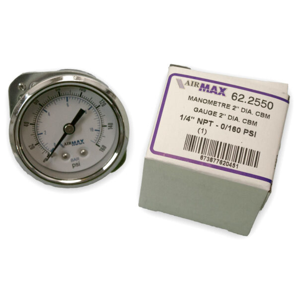 GUAGE 2" 1/4CBM 160 PSI