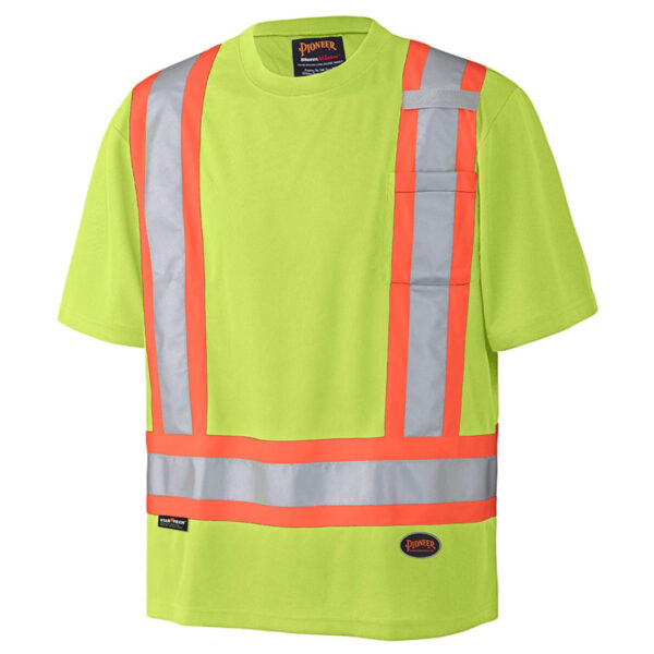 BIRDSEYE SAFETY T-SHIRT YELLOW -SIZE L