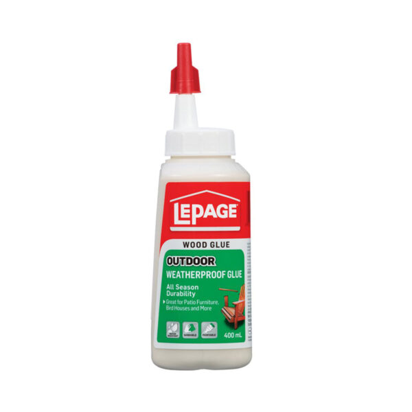 LEPAGE WOOD GLUE OUTDOOR WEATHERPROOF 400ML