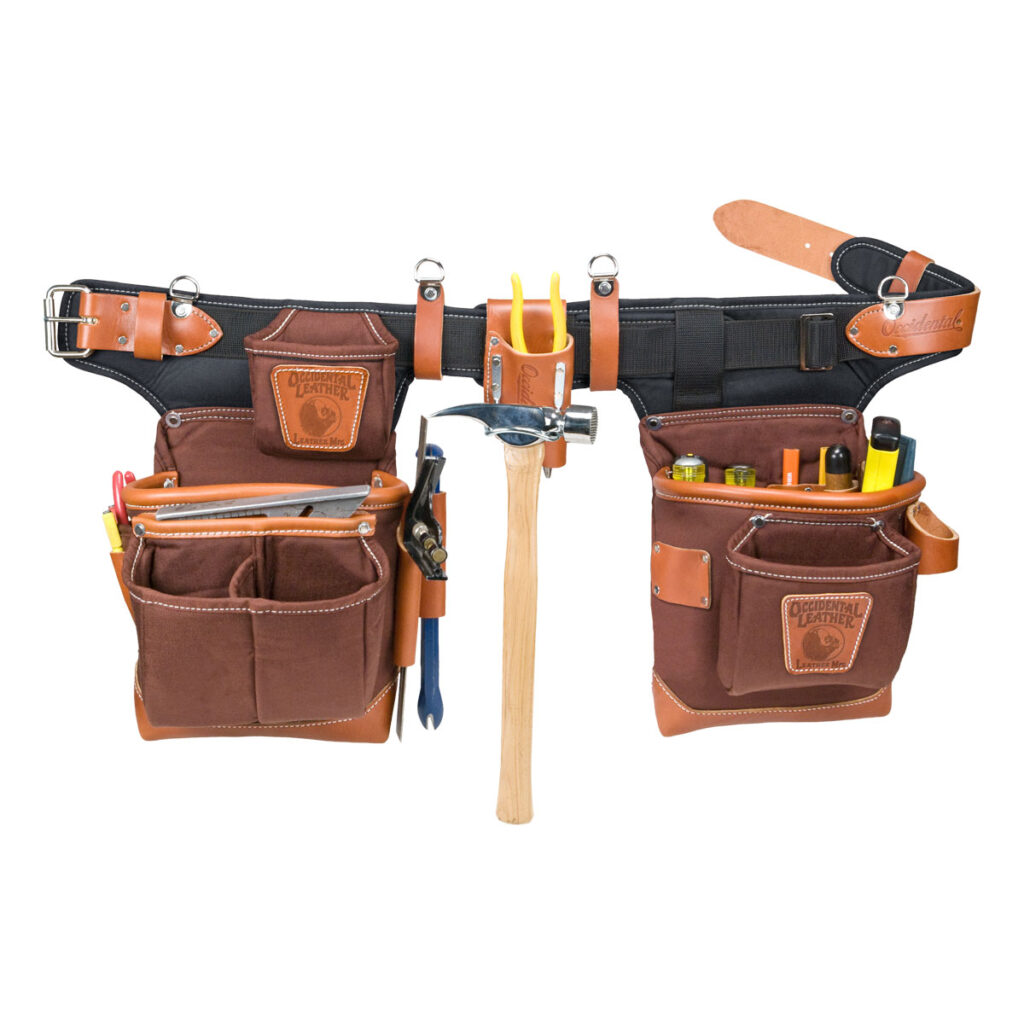 Occidental Adjust-To-Fit Fat Lip Tool Belt Set CAFE