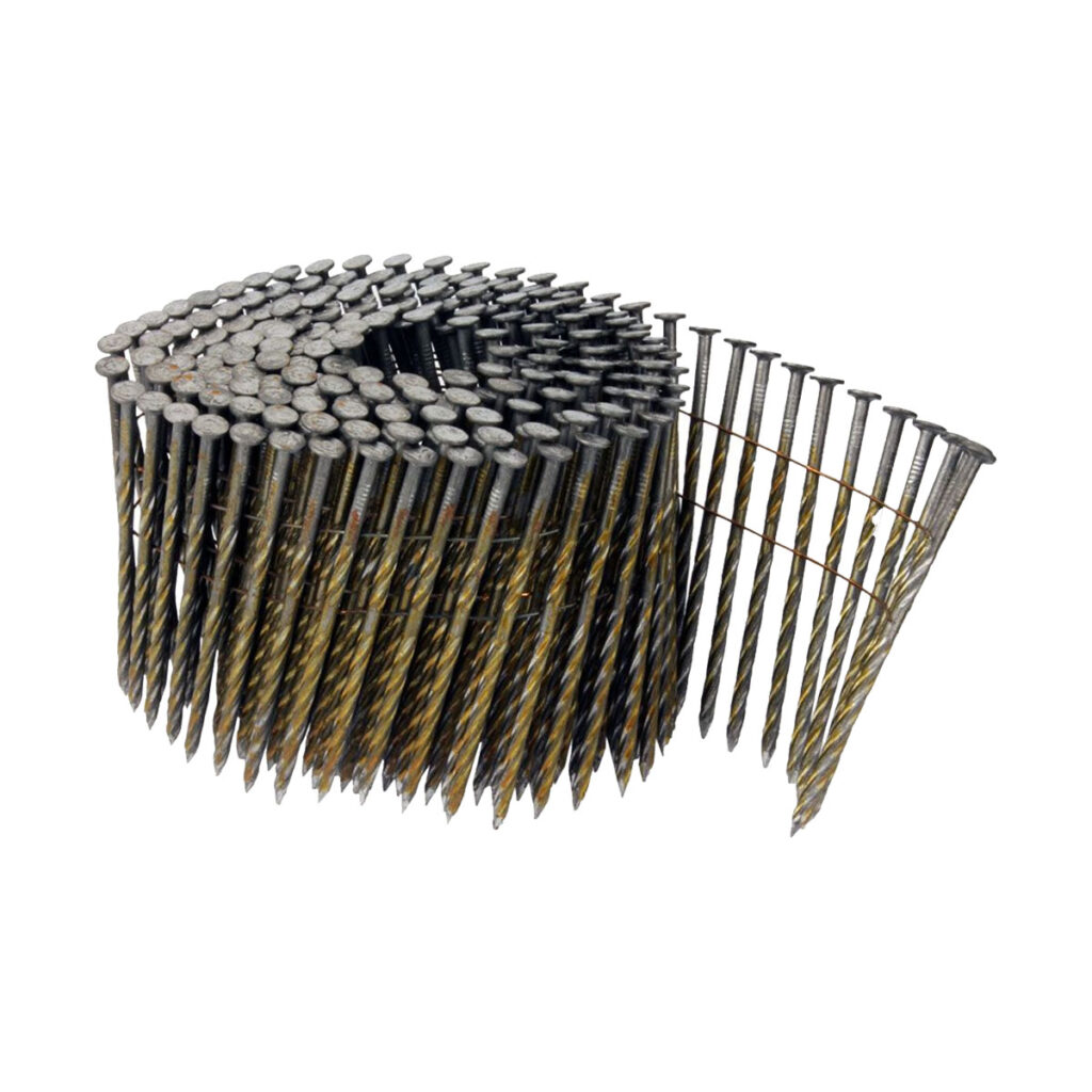 Bissett 3 1/4" X .120 15Deg. Coil Nails Brite (Qty: 4000)