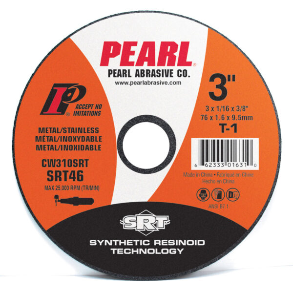Pearl CW310SRT SRT™ Small Diameter Cut-Off Wheel 3 x 1/16 x 3/8 SRT46 T-1