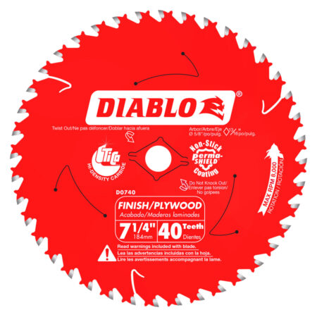 Diablo 7-1/4" x 40 Tooth Finish Saw Blade