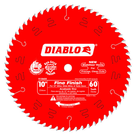 Diablo 10" x 60 Tooth Fine Finish Saw Blade