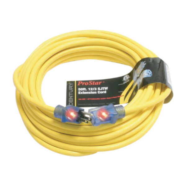 50' 12/3 SJTW PRO STAR EXTENSION CORD YELLOW