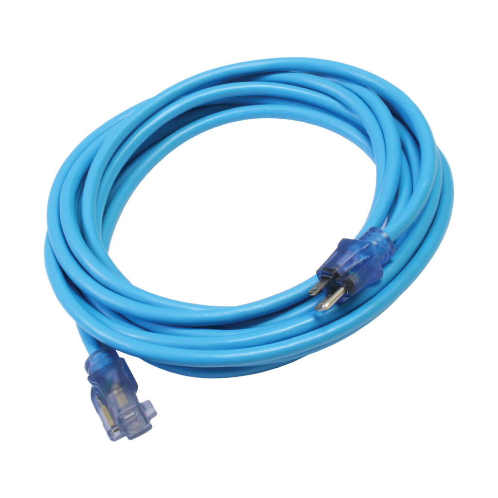 100' 12/3 SJTW Pro Star Extension Cord Blue