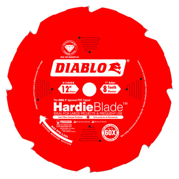 DIABLO 12" HARDIE BLADE 8-TOOTH