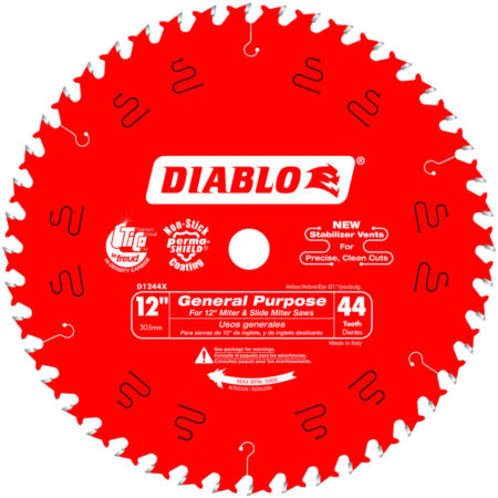 Diablo 12" x 44 Tooth General Purpose Wood Saw Blade