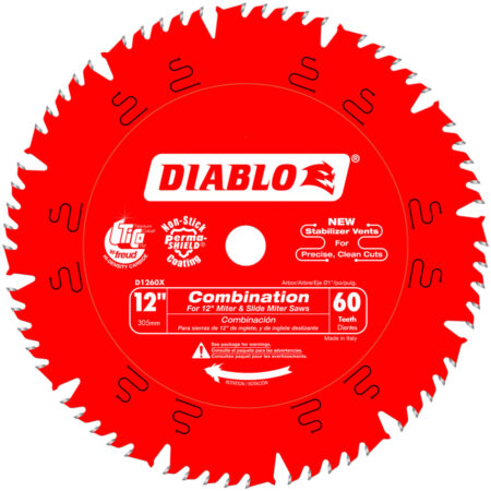 Diablo 12" x 60 Tooth Combination Saw Blade