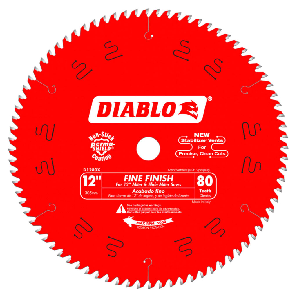 Diablo 12" x 80 Tooth Fine Finish Saw Blade